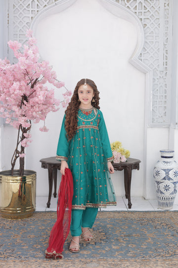 Emerald Green Formal Festive Dress